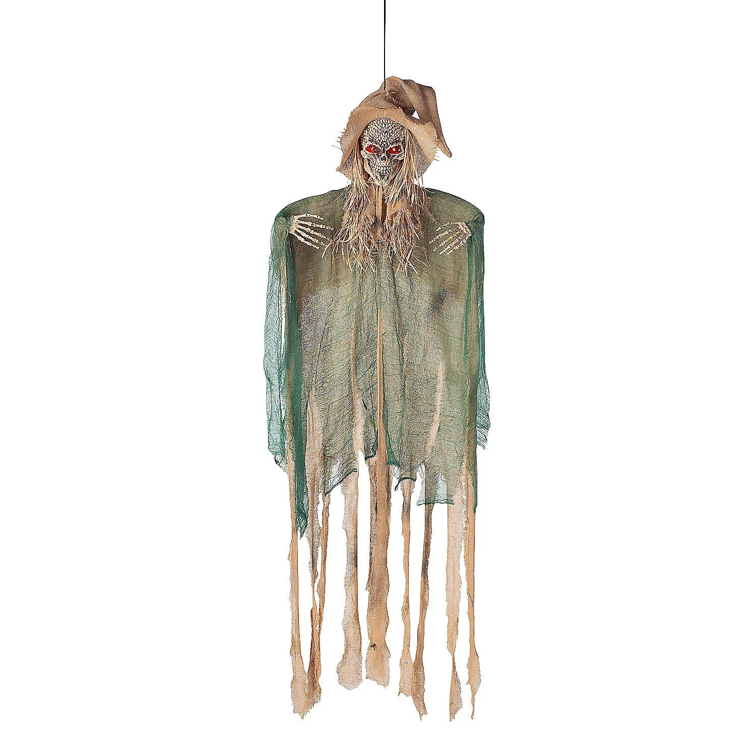 5 Ft. 6" Hanging Skeleton Witch Animated Prop Halloween Decoration