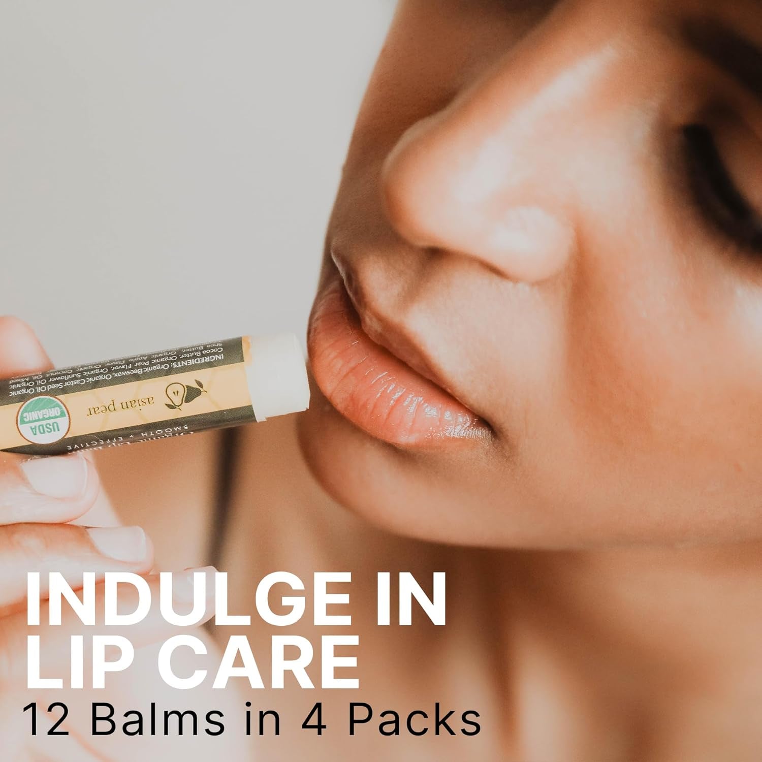 USDA Organic Lip Balm - USA Made with Natural Ingredients, 12 Pack Multi Flavor Lips Moisturizer, Moisturizing Lip Care, Beauty & Birthday Gifts, Moisturizer Chapstick Bulk Care for Dry Lips